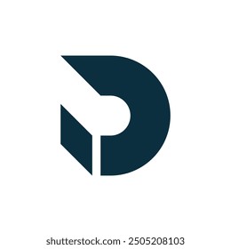 Elementos de Plantilla de diseño de logotipo de letra D