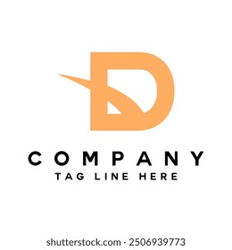 Letter D logo design template elements