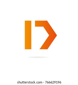 Letter D logo. Design template elements