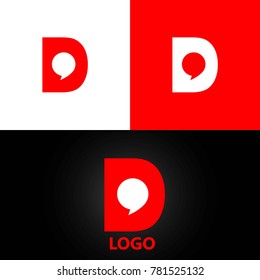 letter D logo design template element. vector logotype