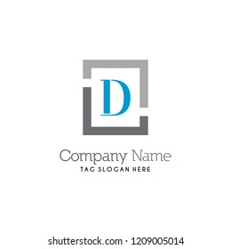 Letter D Logo Design Vector Template