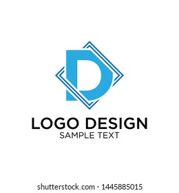 Letter D Logo Design Vector