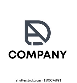 Letter D logo design - vector sign