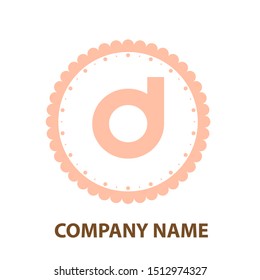 letter D logo design vector icon template