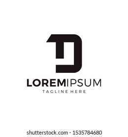 Letter d logo design vector