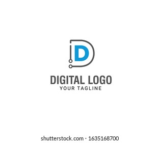 Letter D Logo. D Letter Design Vector Eps-10