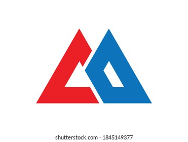 Plantilla de vectores de diseño de logotipo de letra A D. Diseño de logotipo de carta AD