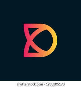 Letter D Logo Design Vector Template. Modern Letter D Icon