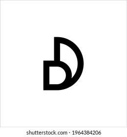 signo vectorial de diseño de logotipo de letra D