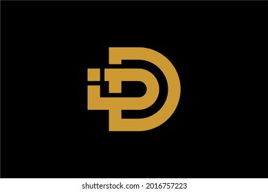 Letter D logo design vector. D monogram sign symbol.