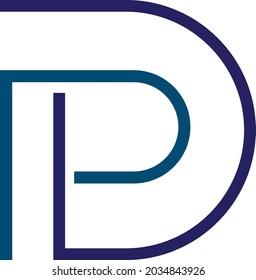 Letter d logo design. vector illustration