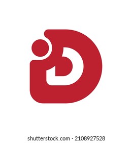 Letter D Logo. D Letter Design Vector with Dots. Design logotype with modern concept. Design Template Element. Design Vector Illustration