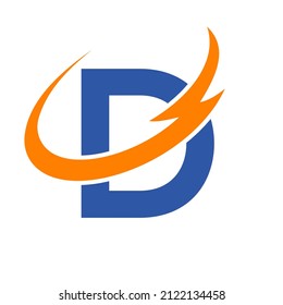 Letter D Logo Design Vector Template. D Logotype Minimal Monochrome, Monogram, Typeface, Alphabet, Premium  Sign