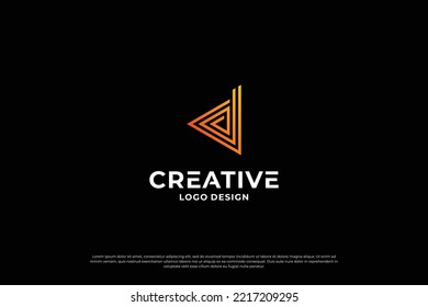 Letter D logo design vector. Initial letters D for logo brand. Creative D sign initial letter.