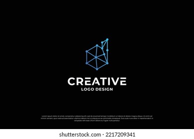 vector de diseño del logotipo de la letra D. Letras iniciales D para marca de logotipo. Letra inicial de signo de D creativa.