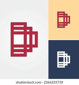 Letter D Logo Design Vector