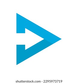 Letter D logo design vector template sign icon.