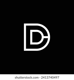 Letter D Logo Design Vector. Usable for Business Logo. Initials Vector