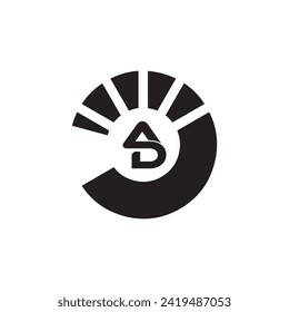 Letter A and D Logo Design Vector Logo Template