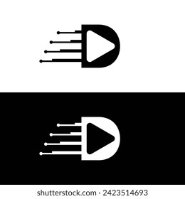 Logo-Design-Vektorgrafik von Letter D. Für Firmenlogo geeignet. Initial-Vektorgrafik