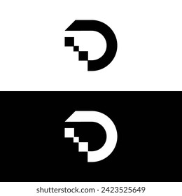 Logo-Design-Vektorgrafik von Letter D. Für Firmenlogo geeignet. Initial-Vektorgrafik
