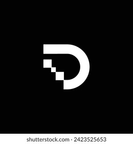 Letter D Logo Design Vector. Usable for Business Logo. Initials Vector
