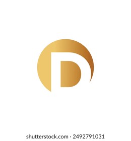 Letter D logo design vector with universal form and creative idea