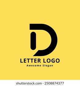 Logótipo da letra D. Vetor de design de letra D