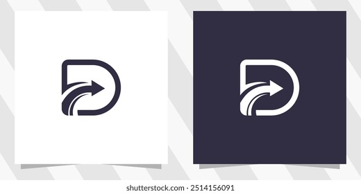 letter d logo design vector