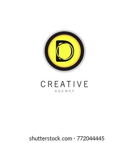 Letter D Logo. D Letter Design Vector