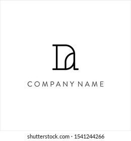 Letter D and A logo designs