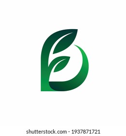 letter D logo, eco friendly logo