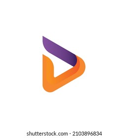 diseño de plantillas de elementos de logotipo de letra d