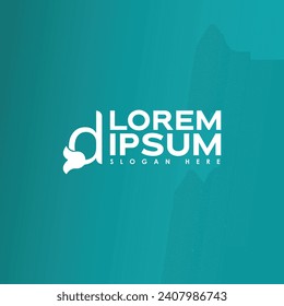 
logotipo de letra d con flor