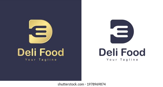 The letter D logo has a restaurant concept