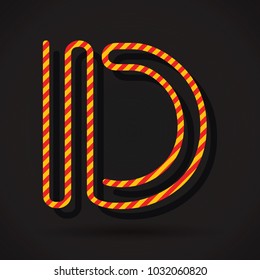 Letter D logo icon design template elements