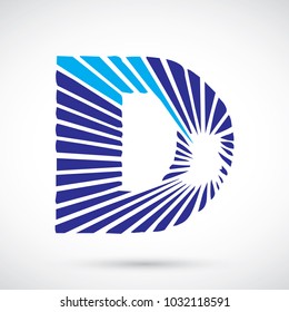 Letter D logo icon design template elements