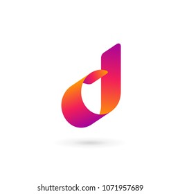 Letter D logo icon design template elements
