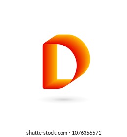 Letter D logo icon design template elements
