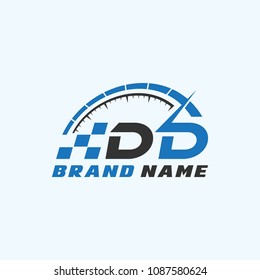 Letter D D logo icon design template elements