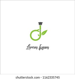 Letter D logo icon design template elements with leaves and tool /symbol / alphabet / botanical / natural