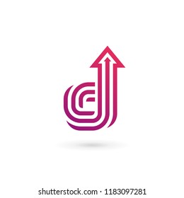 Letter D logo icon design template elements