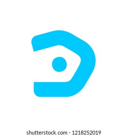 Letter D logo. Icon design. Template elements - vector sign