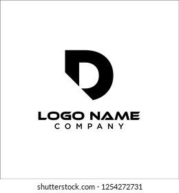 Logo Initial D Black White Background Stock Illustration 1625573485 ...