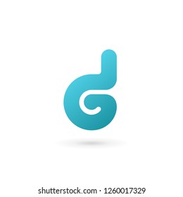 Letter D logo icon design template elements