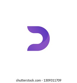 Letter D logo icon design template. D Letter Design Vector with gradient. Colorful D Letter Logo Design - Vector