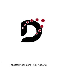 Letter d logo icon design template elements
