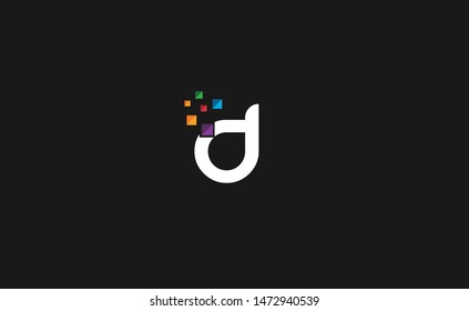 Letter d logo icon design template elements