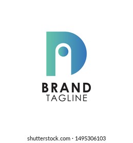 Letter D logo icon design element