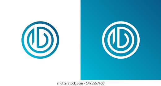 Letter D logo icon design template elements. letter d logotype design vector.